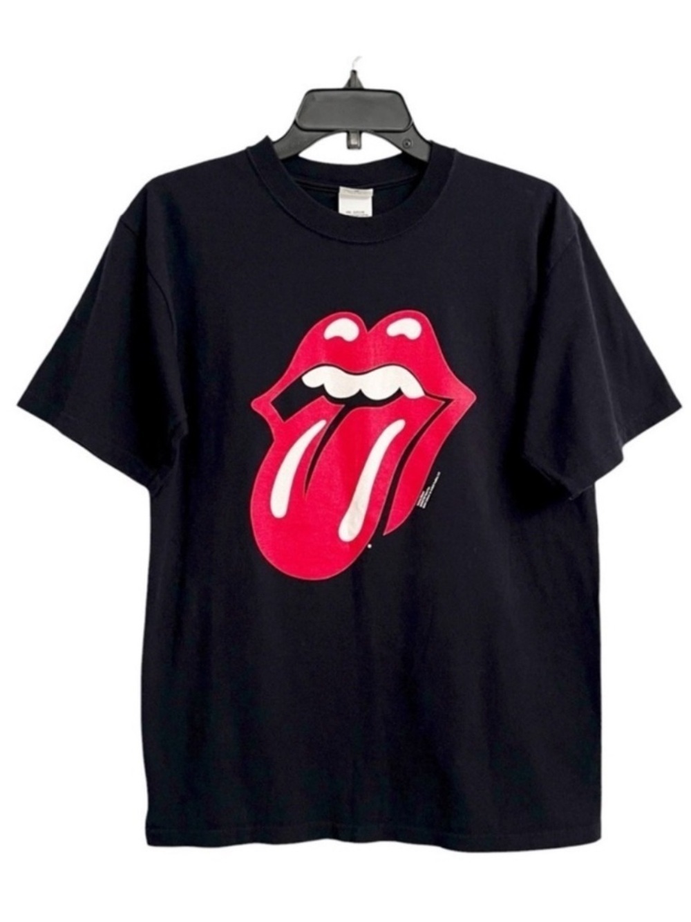 Vintage Y2K The Rolling Stones Red Black Iconic Tongue T-shirt 2002 Men’s Medium